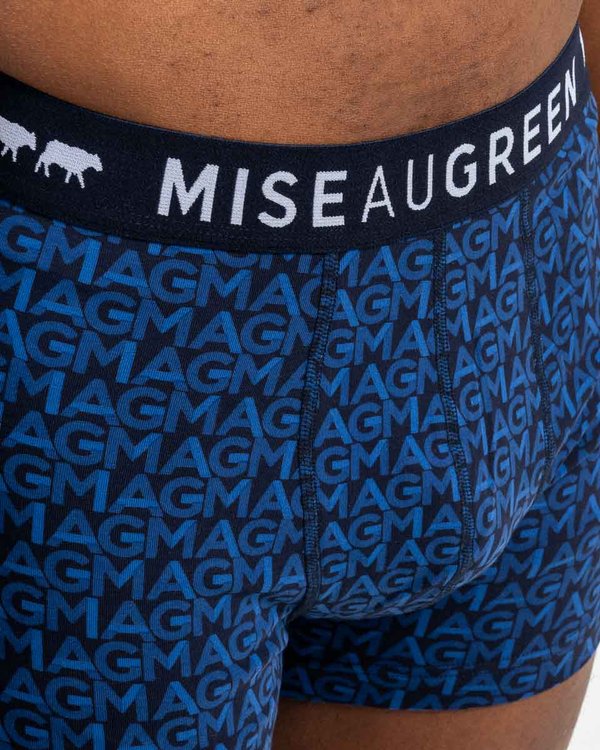 Boxer à motifs lettres all over bleu Boxer à motifs lettres all over bleu