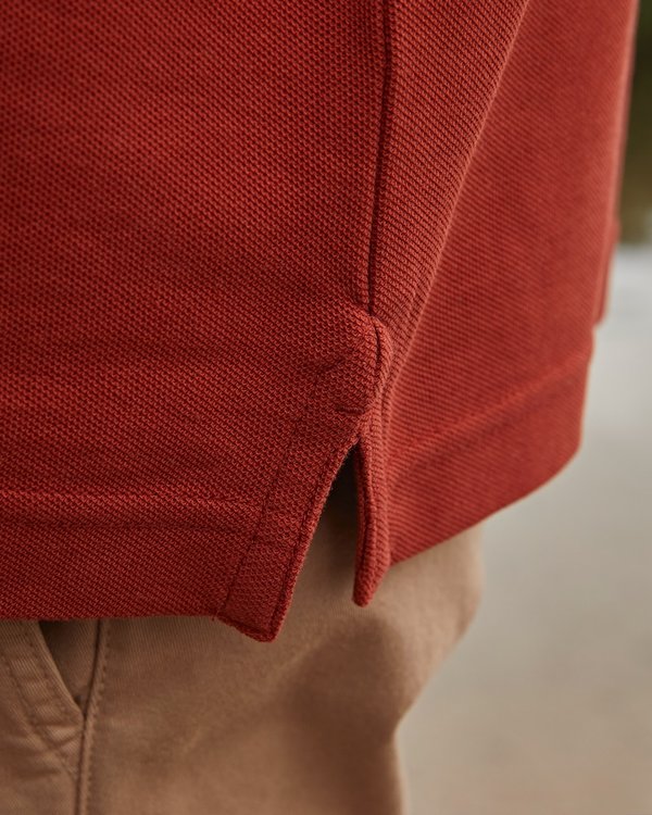 Polo regular fit Robin uni à manches longues