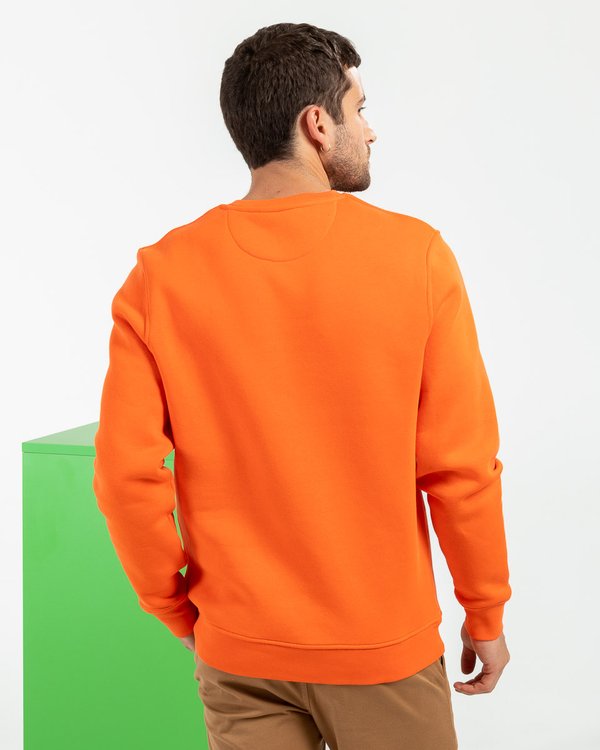 Sweat unisexe uni col rond Standard 100 by OEKO-TEX® orange
