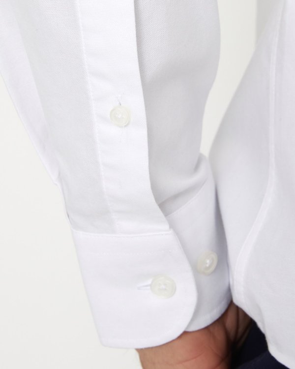 Chemise regular fit classique unie manches longues blanc Chemise regular fit classique unie manches longues blanc