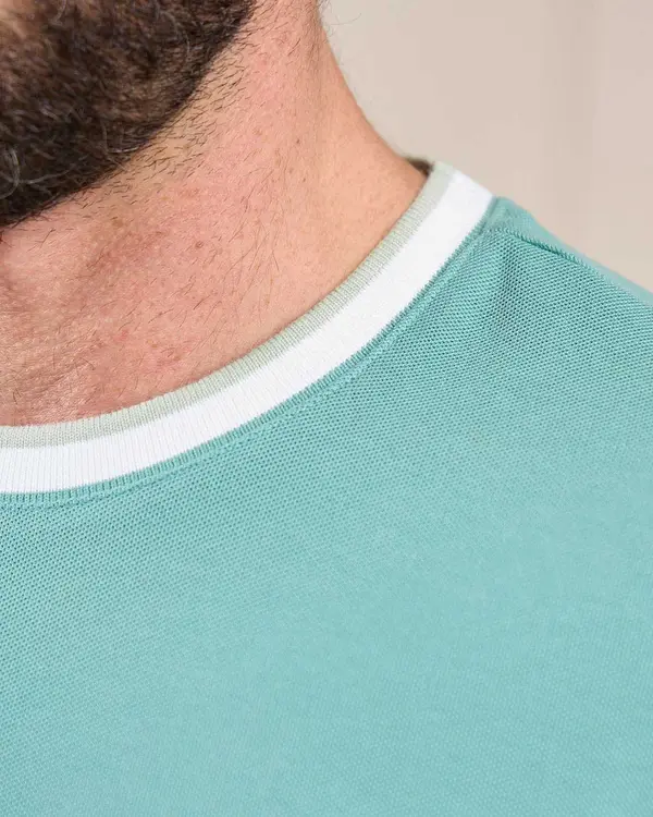 T-shirt piqué George vert