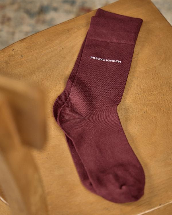 Chaussettes bambou rouge