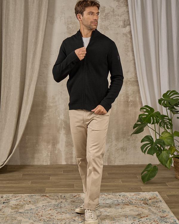 Cardigan à col camionneur noir