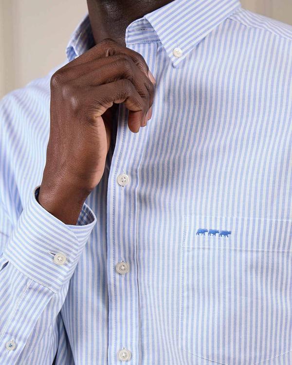 Chemise rayée bleu