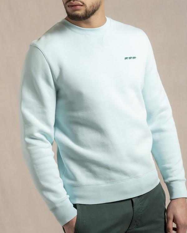 Sweat uni Louis broderie 3 vaches 85% coton Sweat uni Louis broderie 3 vaches 85% coton