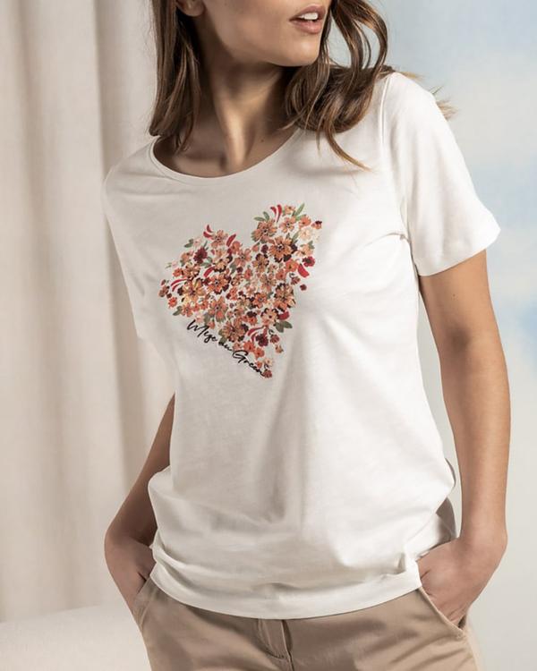 T-shirt cœur imprimé exclusif T-shirt cœur imprimé exclusif