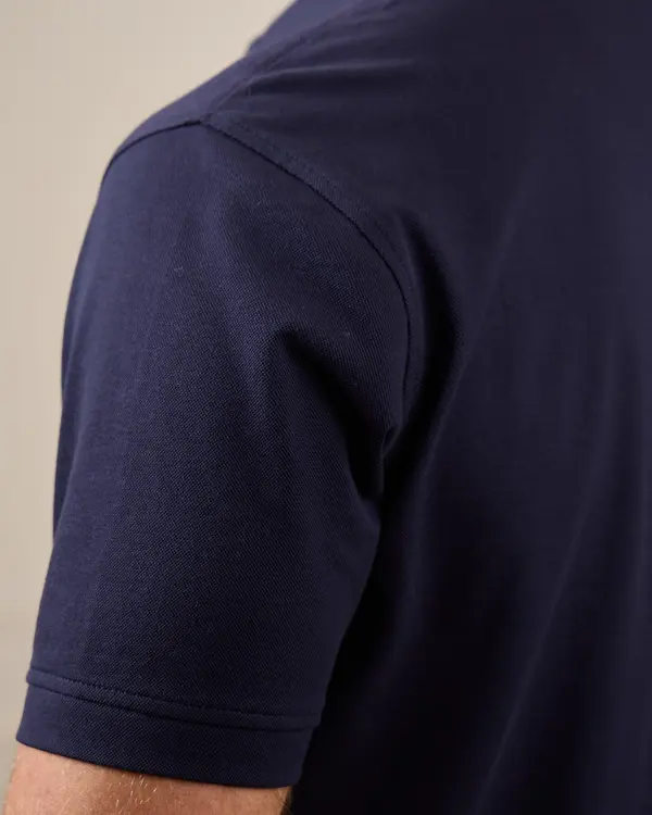 Polo mercerisé Gatsby bleu