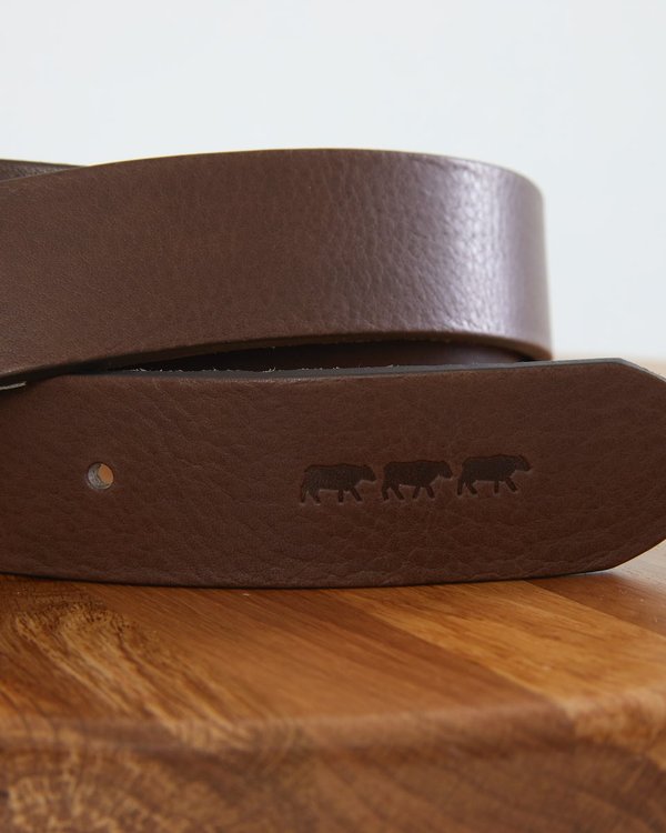 Ceinture à boucle uni en cuir noir Ceinture à boucle uni en cuir noir