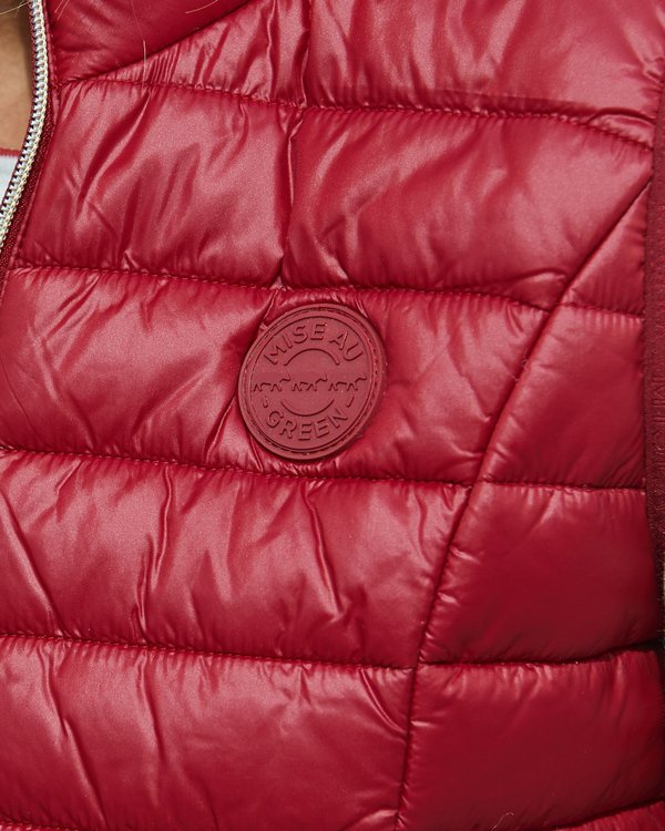 Doudoune sans manches Tina unie en polyester recyclé rouge Doudoune sans manches Tina unie en polyester recyclé rouge