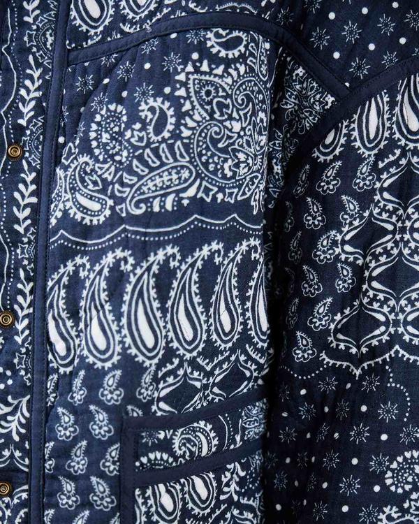 Veste réversible bleu