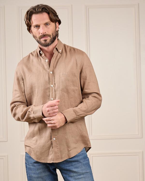 Chemise lin Gibson beige
