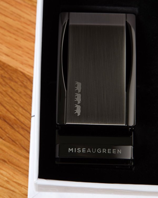 Coffret cadeau ceinture deux boucles noir