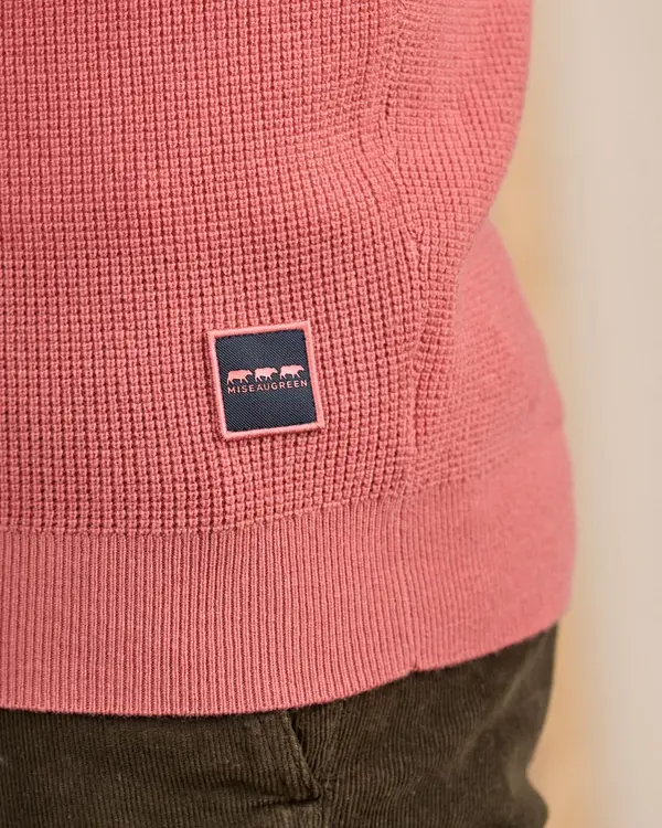 Pull point grain de riz rose Pull point grain de riz rose
