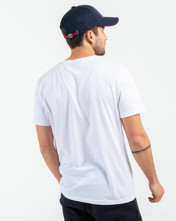 T-shirt manches courtes blason Le soleil se lève à l'Est blanc