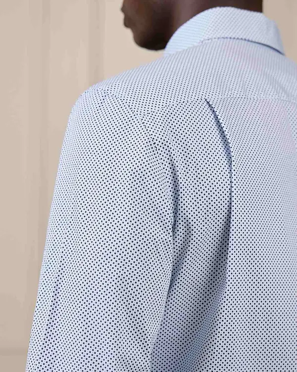 Chemise Easy Care Gaspar bleu