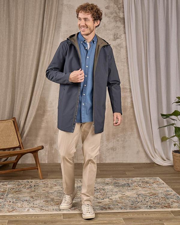 Parka légère bleu