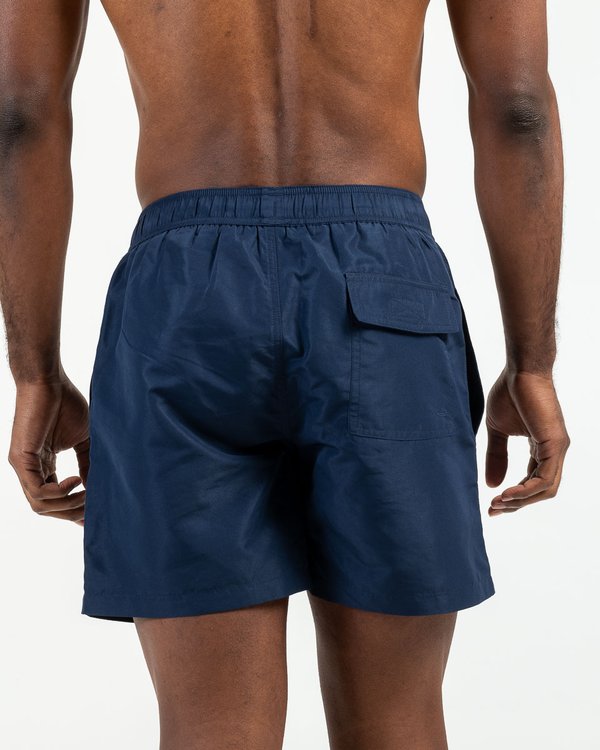 Short de bain uni cordon bleu