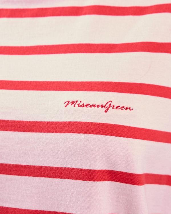 T-shirt brodé Garret rose