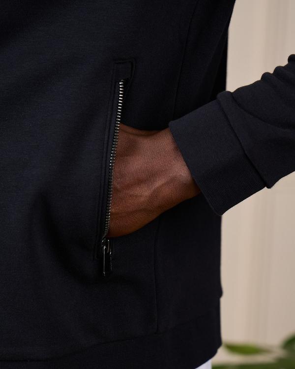 Cardigan bi-matières Gabino noir