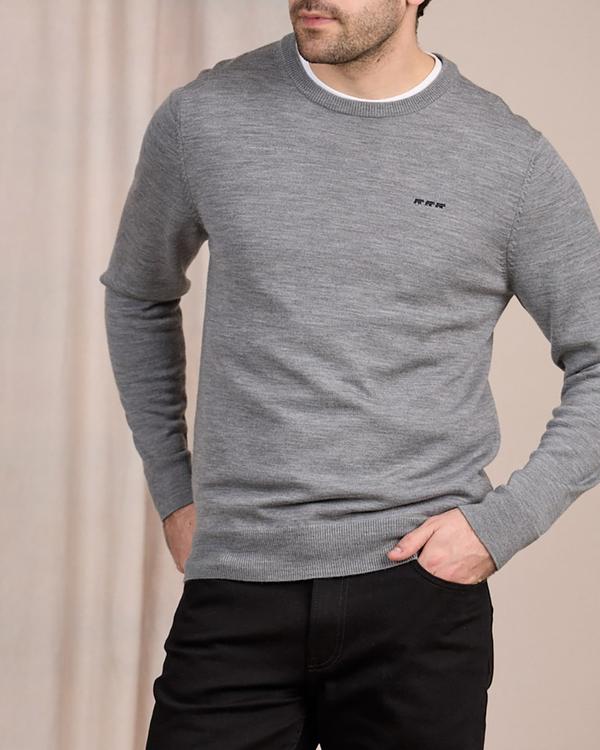 Pull col rond gris Pull col rond gris