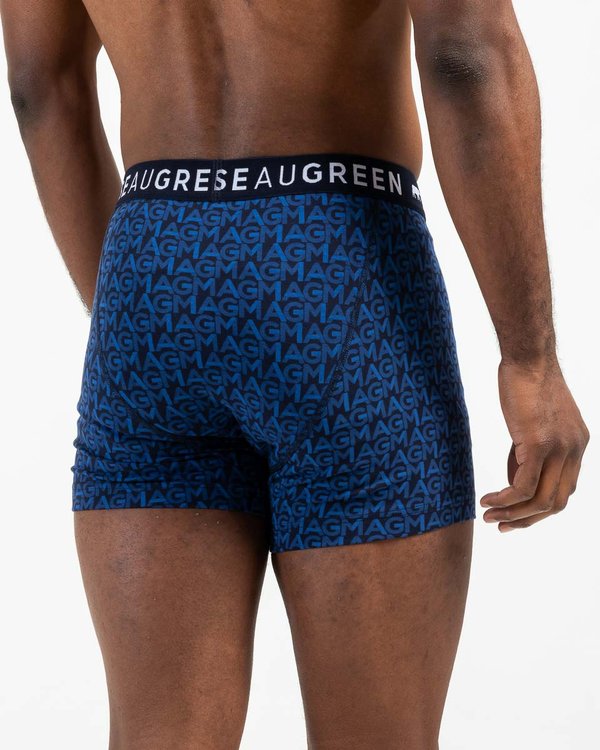 Boxer à motifs lettres all over bleu Boxer à motifs lettres all over bleu