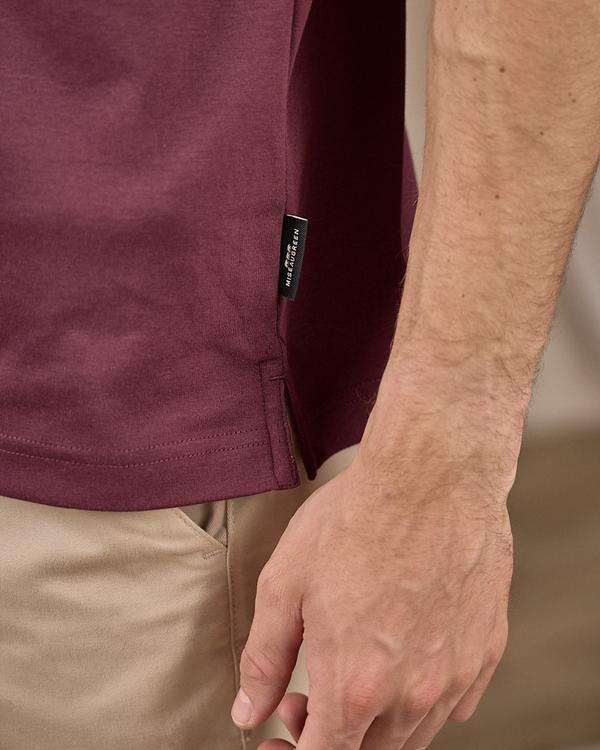 Polo col zippé rouge Polo col zippé rouge