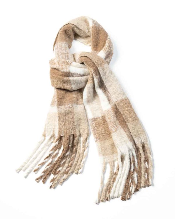 ECHARPE A CARRE beige