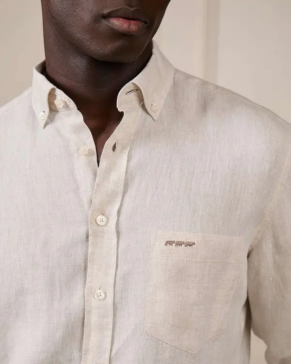 Chemise lin Gibson beige