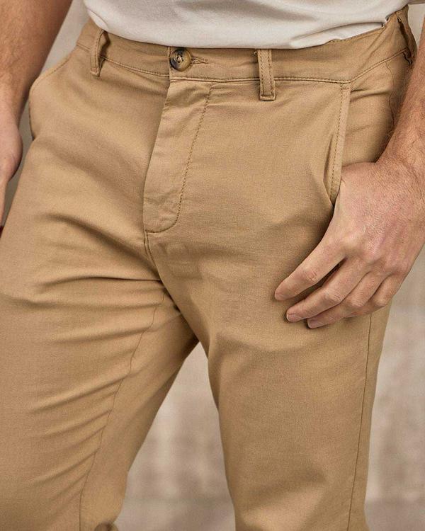 Chino coton et lin beige Chino coton et lin beige