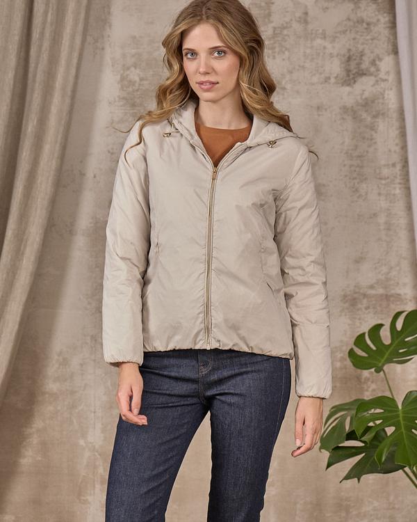 Sweat zippé bi-matières blanc Sweat zippé bi-matières blanc