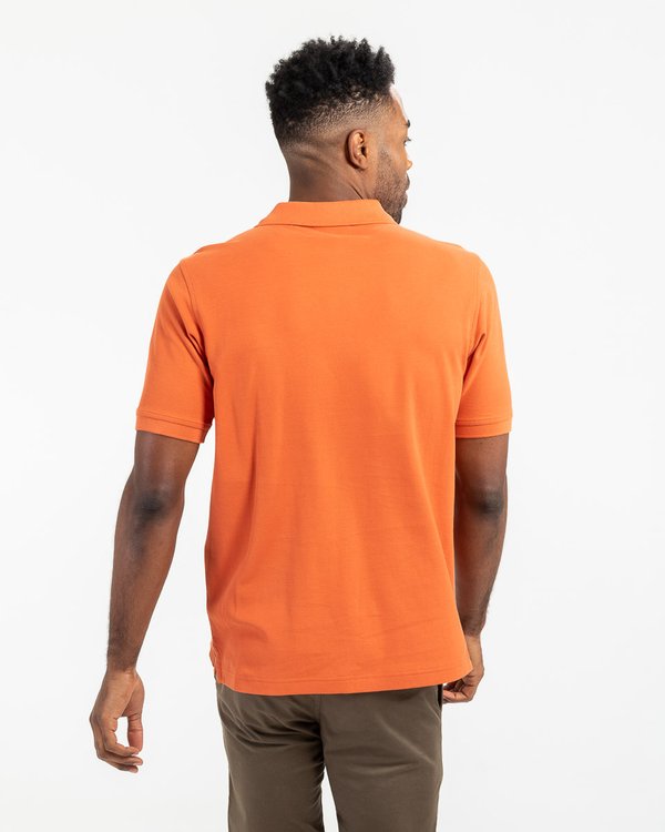 Polo piqué Douglas coupe droite manches courtes uni rose