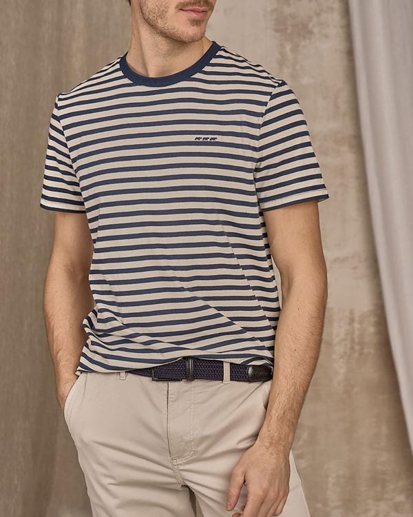 T-shirt rayé bleu
