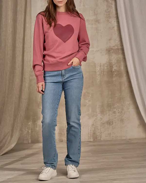 Sweat col rond violet