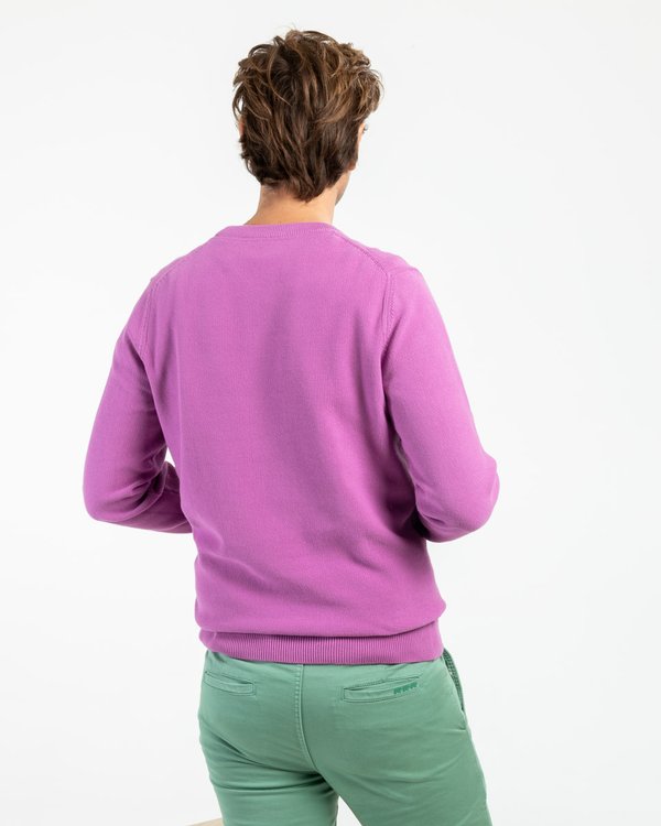 Pull uni Noah col rond en coton issu de l'agriculture biologique Pull uni Noah col rond en coton issu de l'agriculture biologique