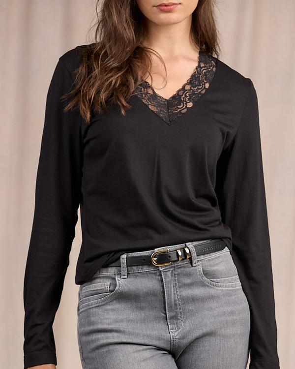 T-shirt à dentelle noir T-shirt à dentelle noir