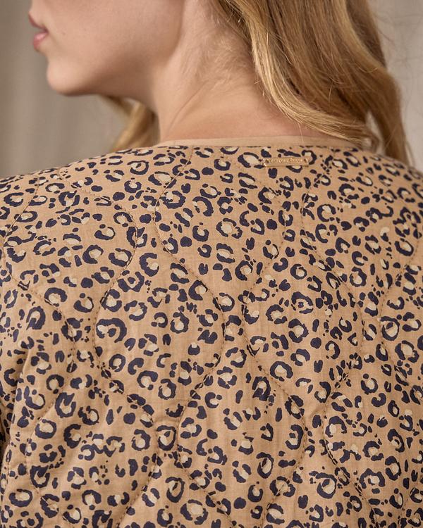 Veste matelassée léopard beige Veste matelassée léopard beige