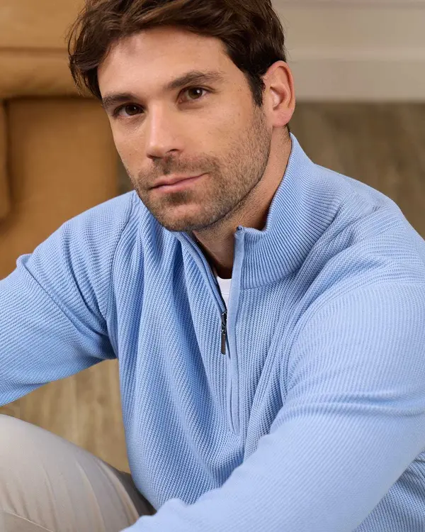 Pull camionneur Gabino bleu