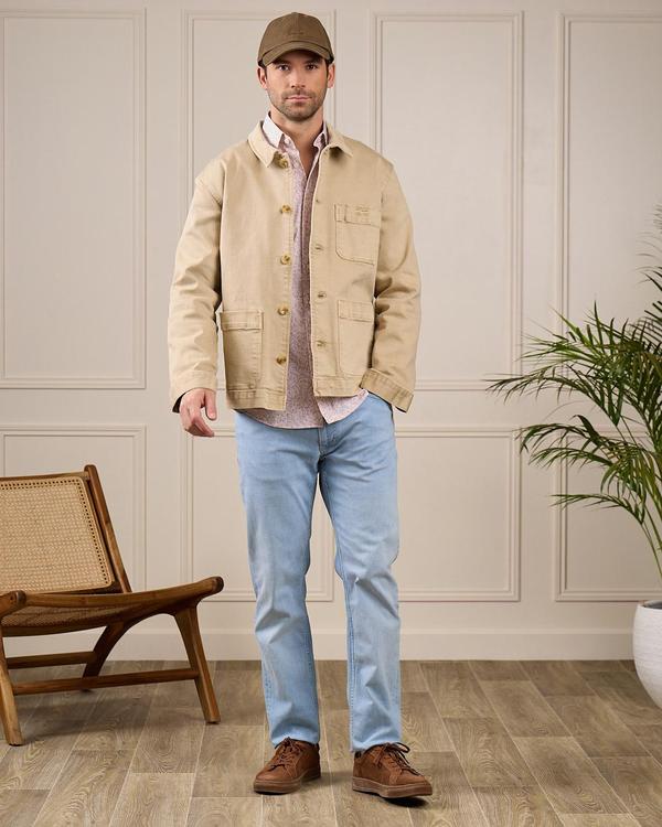 Jean coupe ajustée bleu