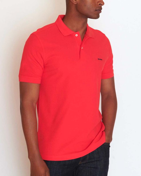 Polo piqué Douglas coupe droite manches courtes uni