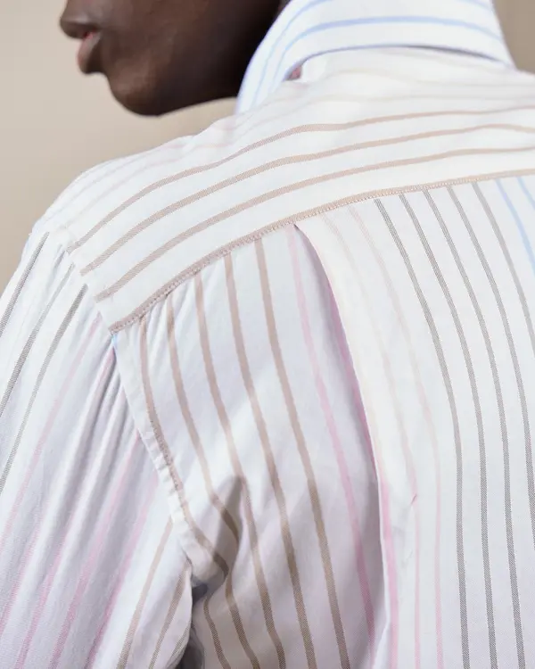 Chemise oxford patch rose