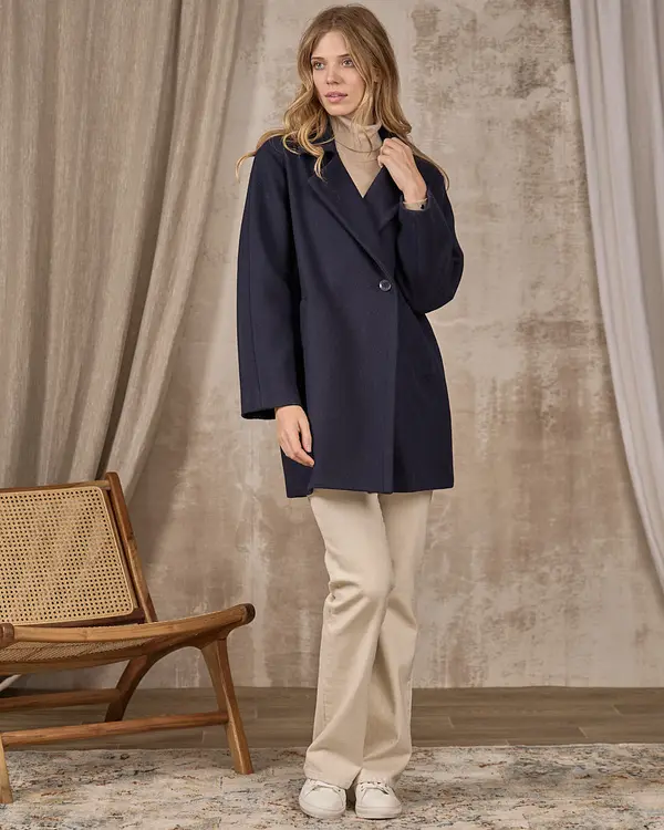 Manteau Céline bleu Manteau Céline bleu