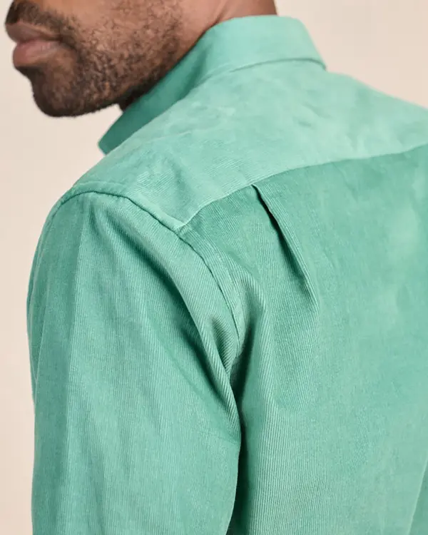 Chemise à carreaux vert