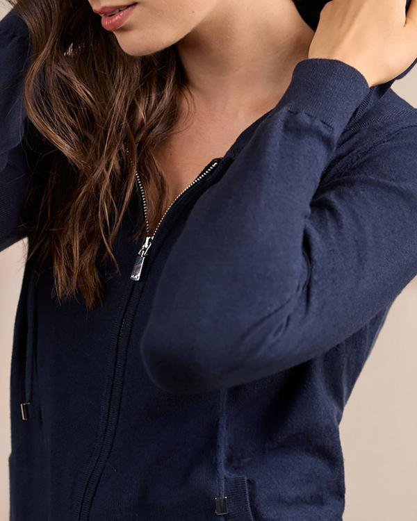 Cardigan zippé bleu