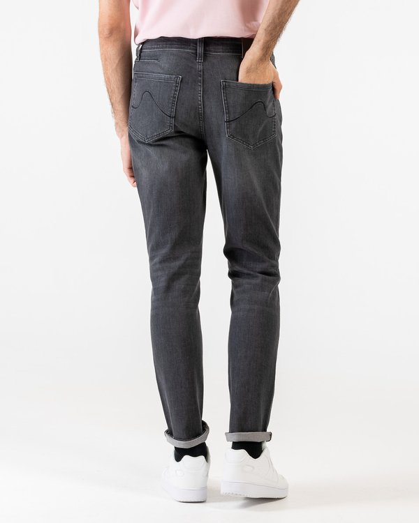 Jean taille haute regular fit coton Standard 100 by OEKO-TEX® gris Jean taille haute regular fit coton Standard 100 by OEKO-TEX® gris