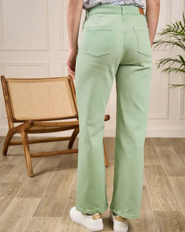 Jean bootcut Georgi vert