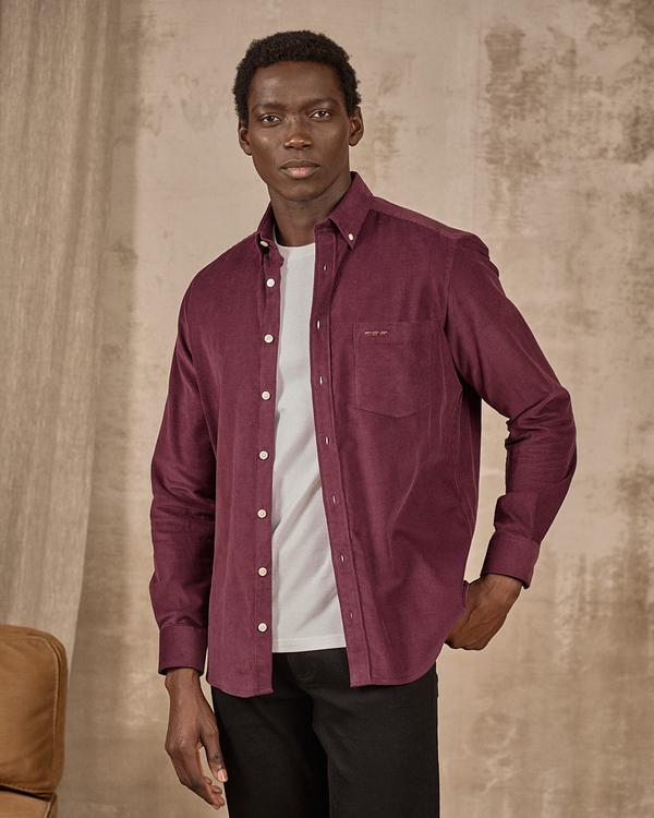 Chemise velours côtelé rouge Chemise velours côtelé rouge