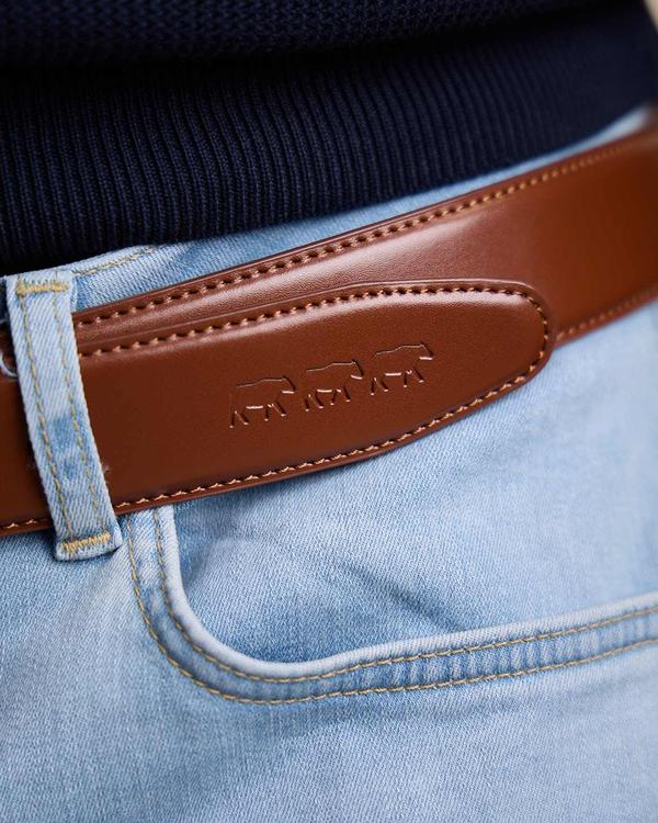 Ceinture cuir Gareld beige