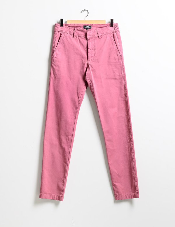 Pantalon chino Lucas uni taille élastique en coton Pantalon chino Lucas uni taille élastique en coton