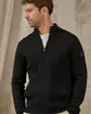 Cardigan à col camionneur noir