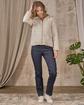 Sweat zippé bi-matières blanc Sweat zippé bi-matières blanc